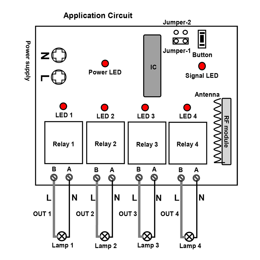 Remote Controlled Switch Circuit Diagram